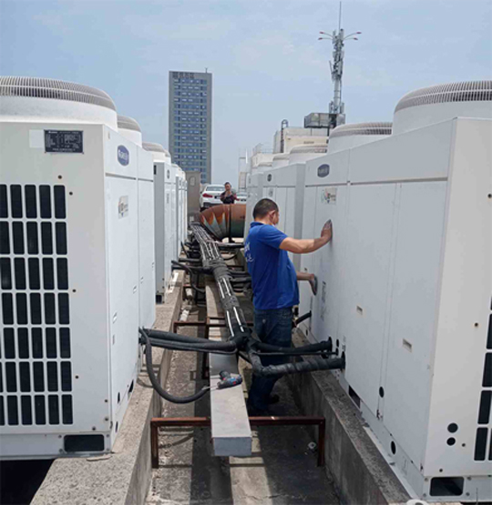 牧野中央空调制热和不制冷系统维修方法